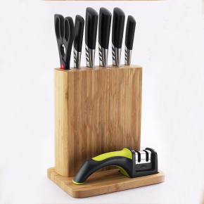 7pcs kitchen knife set with block