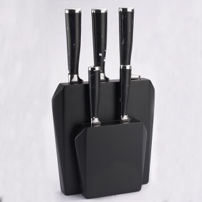 5pcs kitchen knife set with block