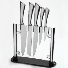 5pcs kitchen knife set with block