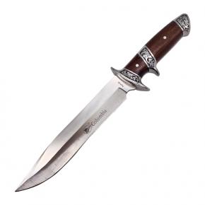 Bowie Knife 3CR13 Blade Rosewood Handle Survival Knife With Nylon Bag Outdoor For Man