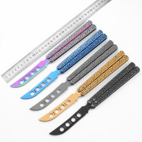 3CR13 Material Butterfly Knife For Training Practicing Camping Outdoor