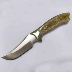 New Arrivals Hunting Knife Fixed Blade Antler Handle Knife With Leather Sheath  