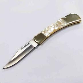 Folding Knife With Stainless Steel Blade Shell Handle  